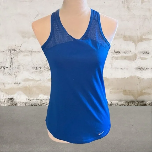 Nike Women's Dri Fit Training Tank Blue Size Small - Picture 2 of 6